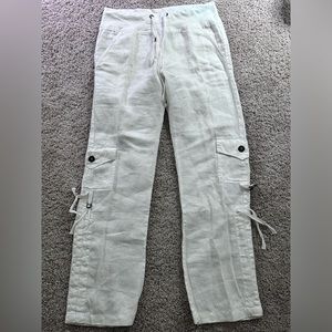 NWOT XCVI White Linen Cargos